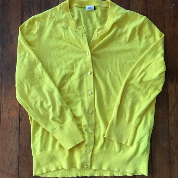 Yellow J.Crew cardigan - Picture 2 of 4